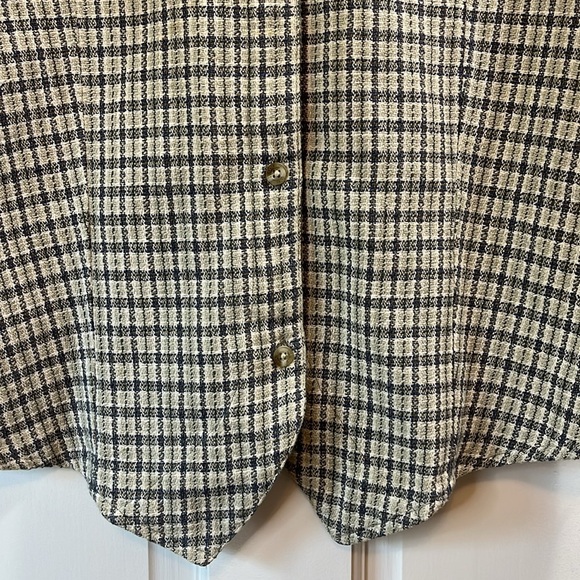 Vintage Columbia Cotton Plaid Button Down Vest - Size XL - Picture 2 of 6